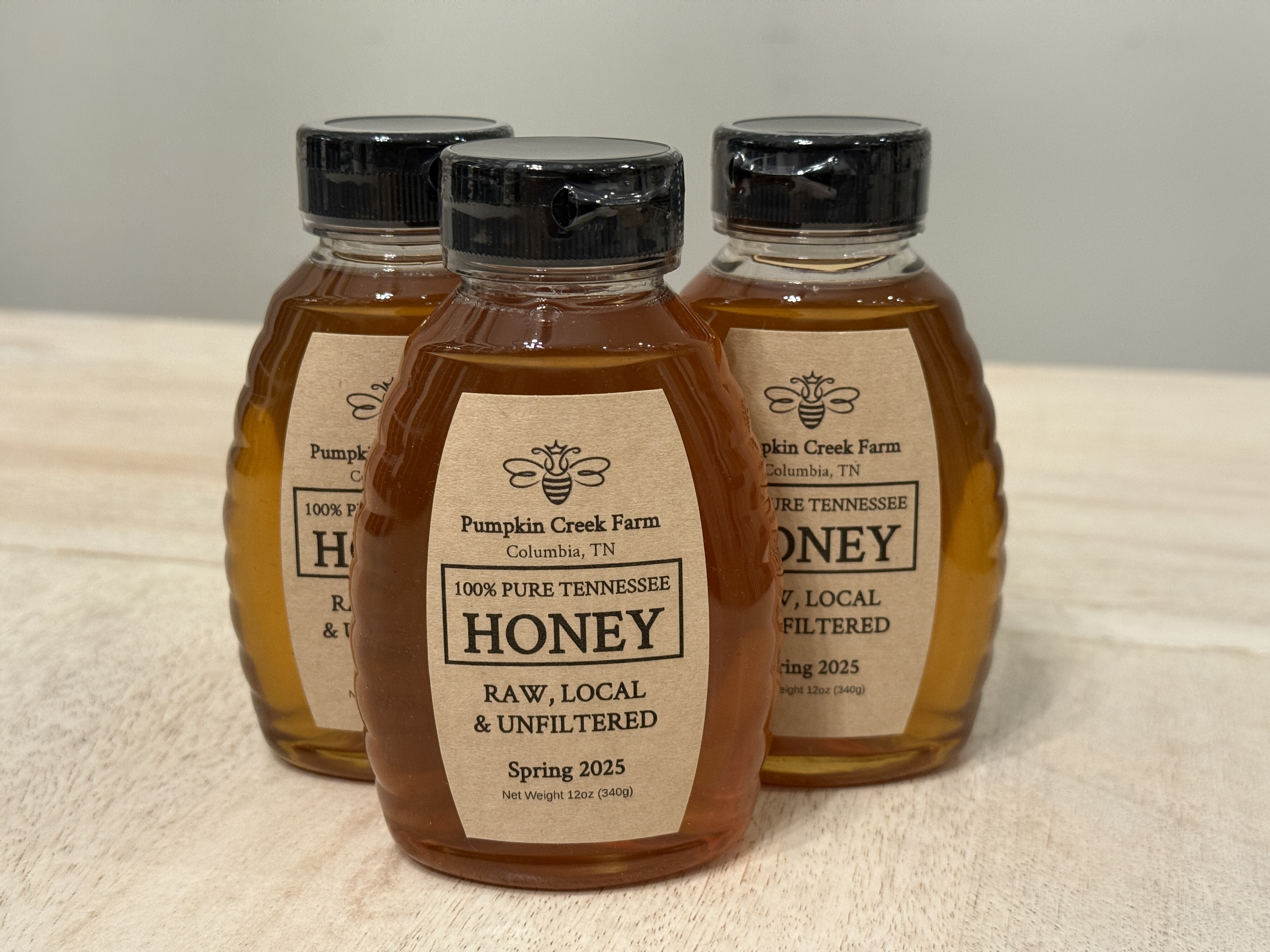 Raw classic honey from Pumpkin Creek Farm